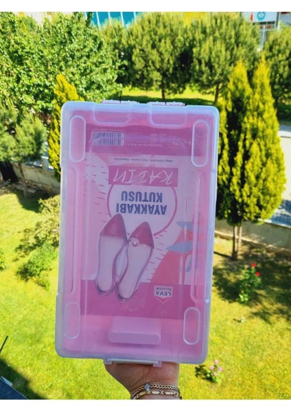 Plastik Leva House Ayakkabı Kutusu 5 Adet 9 Pembe