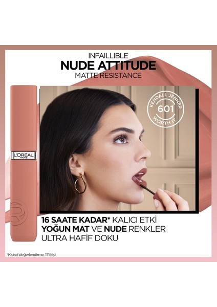 Infaillible Matte Resistance Likit Mat Ruj - 635 Worth It (Medium)