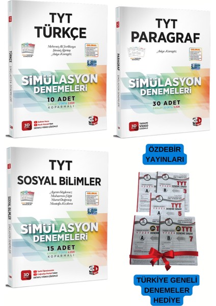 2024 Yeni 11.sınıf Tyt Türkçe-Paragraf-Ssosyal Simülasyon Denemeleri - Deneme Hediyeli