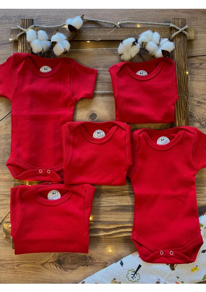 Kısa Kollu 5'li Organik Pamuk Çıtçıtlı Bebek Body&zıbın fiyatları