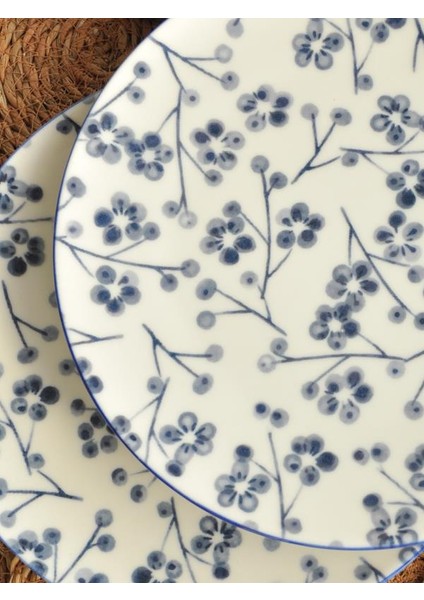 Sipahi Tomurcuk 2 Li Servis Tabağı 25 cm Porselen