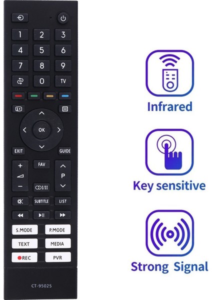 Toshiba Tv Uzaktan Kumandası Için Yedek Uzaktan Kumanda CT-95025 (Yurt Dışından)