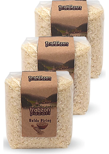 Trabzon Pazarı Yerli Gönen Baldo Pirinç 3x1 kg