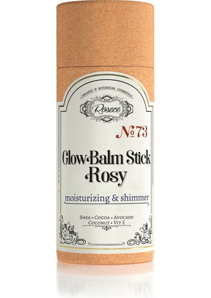 Işıltılı Stick Vücut Yağı - Glow Balm Stick Rosy - Parıltılı Nemlendirici Bakım