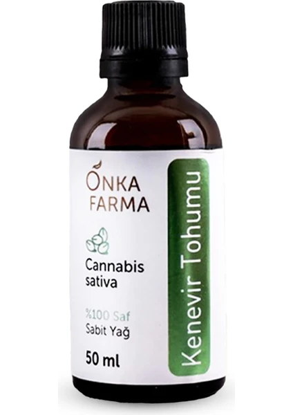 Onka Farma Kenevir Tohumu Yağı 50 ml