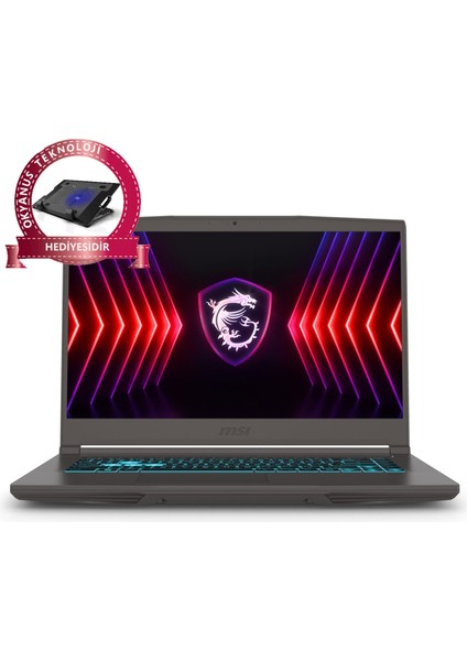 Msı Thın 15 B12UC-1479XTRM28 Intel Core I7 12650H 16GB 512GB SSD RTX3050 Windows 11 Pro 15.6" Fhd 144Hz Taşınabilir Bilgisayar