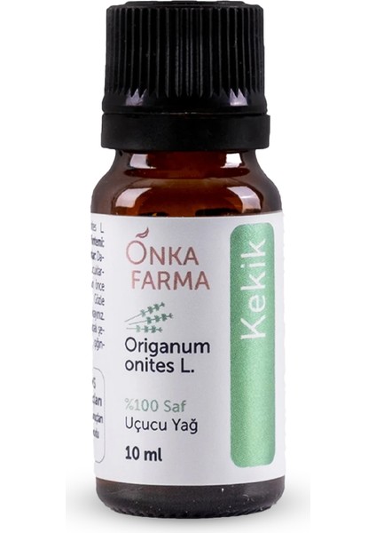 Onka Farma %100 Saf Kekik Yağı (%75.47 CARVACROL/Karvakrol) Uçucu Esansiyel Yağ 10 ml