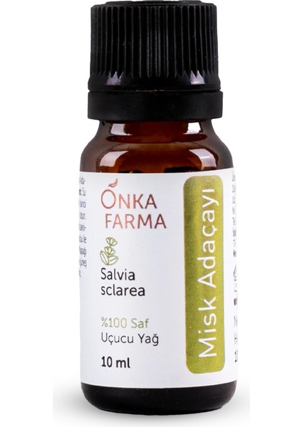 Onka Farma Misk Adaçayı Yağı 10 ml %100 Saf ve Doğal Katkısız Uçucu Yağ