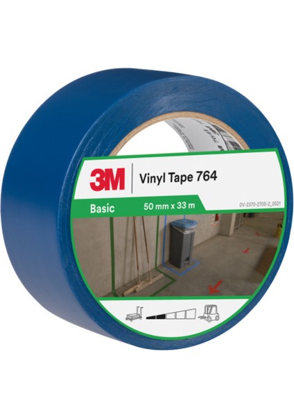 764I Mavi Genel Amaçlı Vinil Bant 50 mm x 33 mt