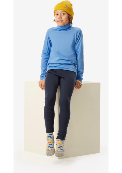 Wedze Çocuk Sıcak Tutan Üst Kayak Termal Termal İçliği - Mavi - BL 500 modelleri