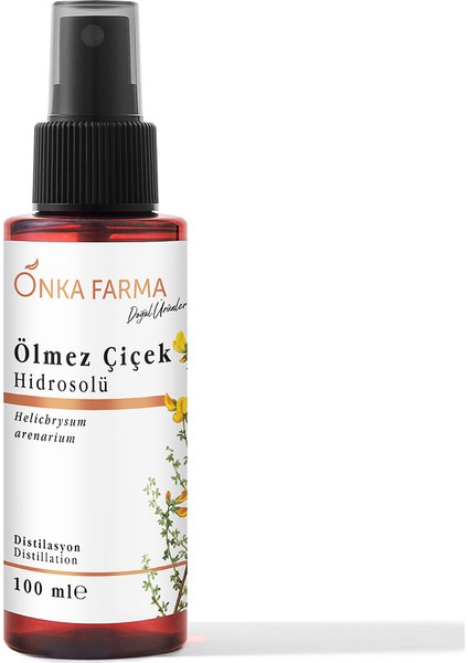 Ölmez Çiçek Suyu / Hidrosolü Tonik Yağı Alınmamış Doğal Içerik 100 ml