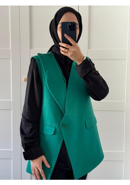 Asimetrik Kesim 2 Farklı Model Çeket Yeşil fiyatları