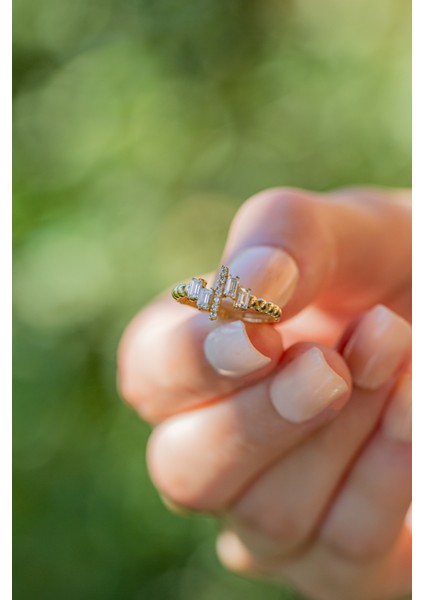 Taşlı Altın Yüzük CGKYZK0234 fiyatları