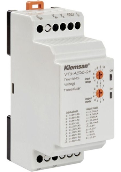 Gerçek Rms Gerilim Transdüseri Vt3-Acdc-24