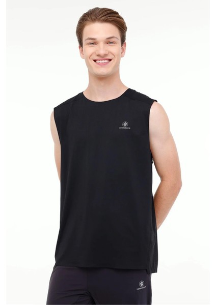 A10164538408010 4m ml Clıff 10C-PRF44001 4fx Sıyah Erkek Kolsuz T-Shırt