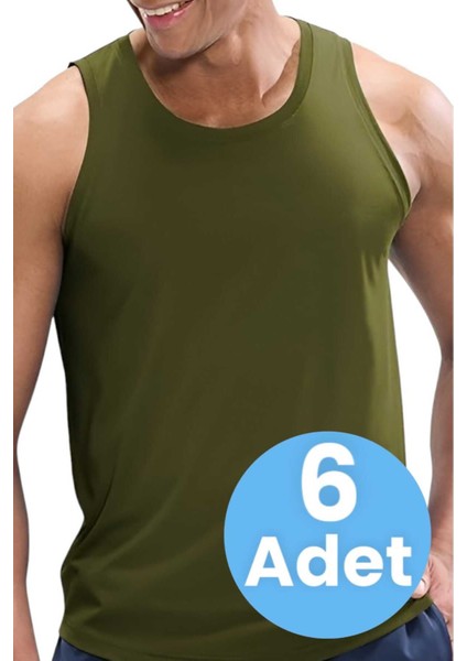Erkek Pamuklu 6'lı Atlet Asker Atleti Asker Çamaşırı