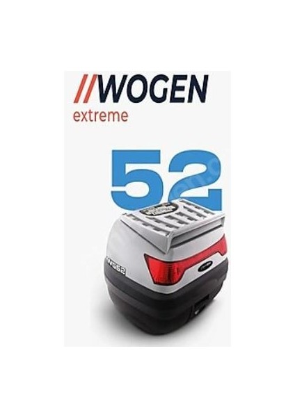 Motosiklet Çanta 52L Basıc Beyaz Wogen
