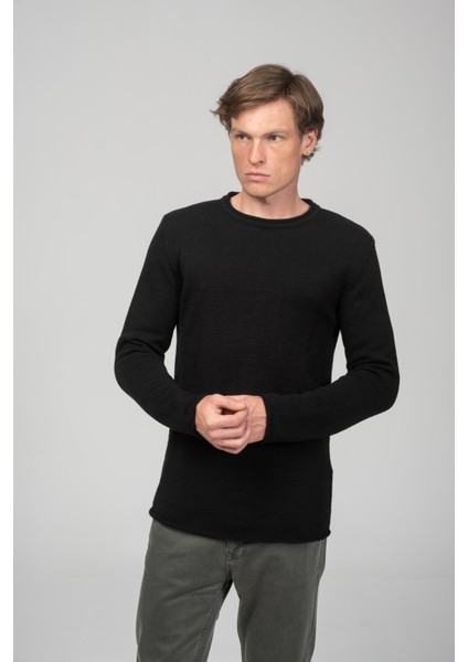 Erkek Sosis Yaka ve Kol Detaylı Klasik Mevsimlik Triko Kazak fiyatları