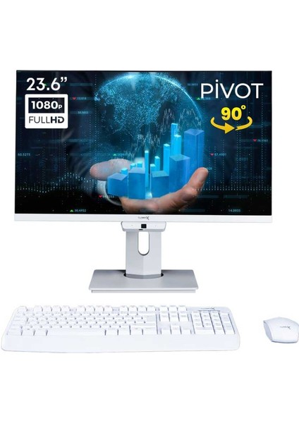 TAX1279 I7 7700HQ 8gb Ddr4 Ram 1tb M.2 Nvme SSD 23.6 Inç Fhd Pivot Webcam All In One Pc