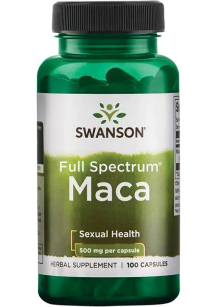 Premium Full Spectrum Maca 500MG 100 Capsul usa Menşei Avrupa Içerik Değildir 3525