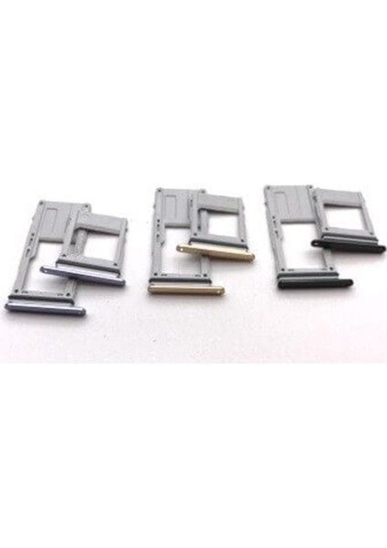 Samsung Uyumlu Galaxy A8 2018 A530 Sim Kart Tepsisi Siyah