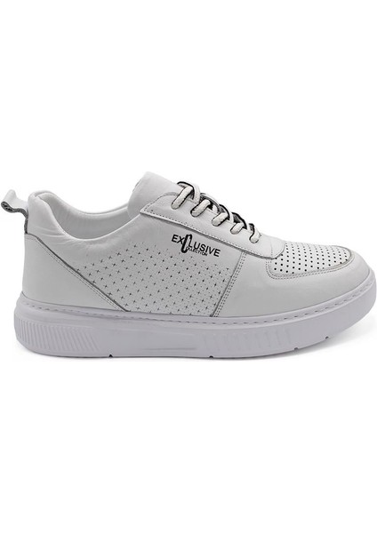 Erkek Sneaker Deri Ayakkabı 082Y24E40740