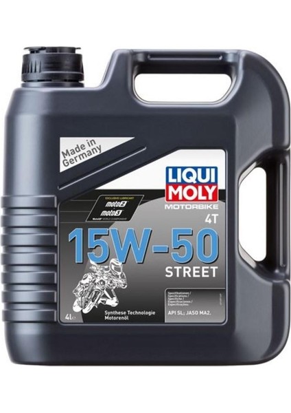 4t 15W50 Street Sentetik Motor Yağı 4l