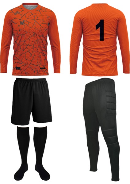 Kaleci Forma,Eşofman,Şort,Konç Buffon Model 4 Lü Set(Formaya Isim Baskısı Için Harf Hediyeli)