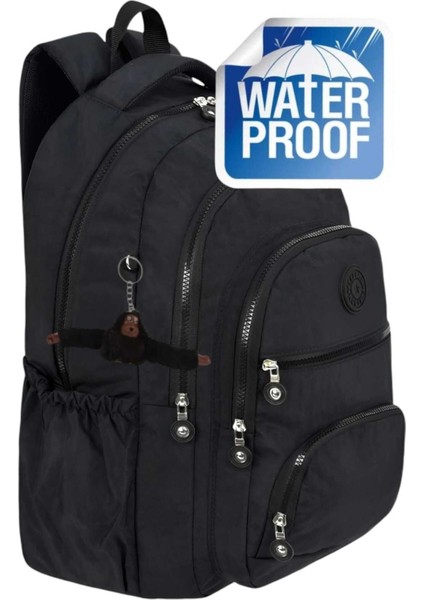 Lüx Krinkıl Kumaş Su Geçirmez Lise ve Ortaokul Sırt Çantası