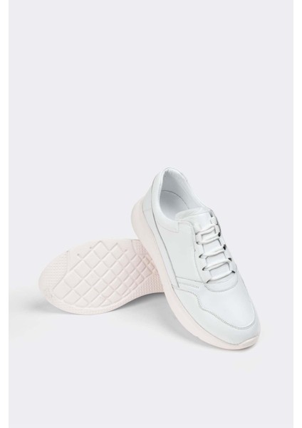Erkek Sneaker Deri Ayakkabı 082Y24E40711