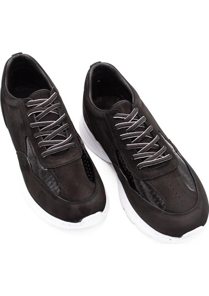 Erkek Sneaker Deri Ayakkabı 082Y24E40737