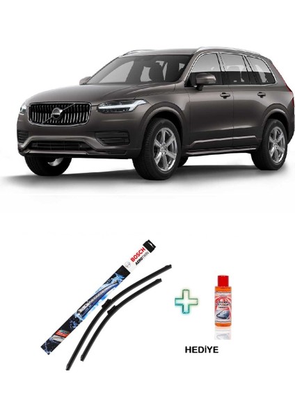 Volvo XC90 (2002-2004) Bosch Aerotwin Serisi Silecek Takımı + Cam Şampuanı Hediyeli