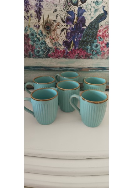 6'lı Yeşil Mug Kupa