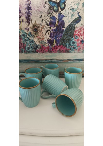 6'lı Yeşil Mug Kupa