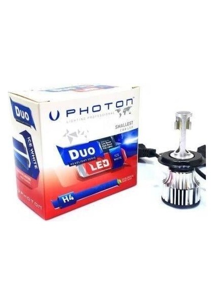 Photon Duo H4 LED Ampul Beyaz Spacy Alpha Actıva-S MATİ125 Spontını