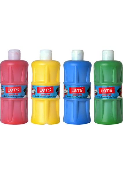 Lets 500 ml Akrilik Boya Seti 4lü