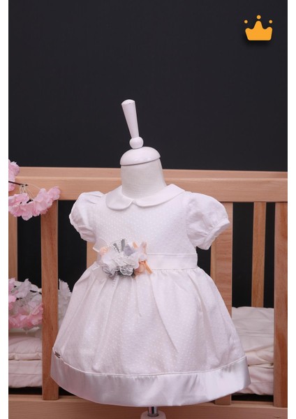 Kız Bebek Bayramlık Çiçek Detaylı Elbise 15190 fiyatları