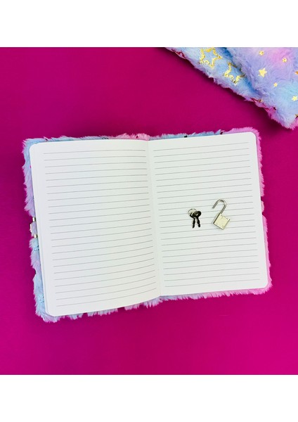 Yaldızlı Peluş Defter