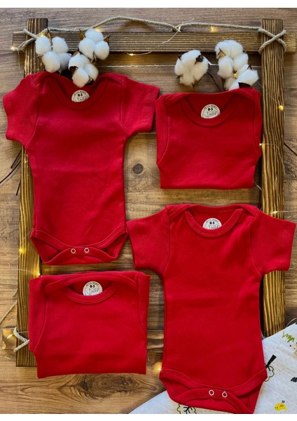 Kısa Kollu 4'lü Organik Pamuk Çıtçıtlı Bebek Body&zıbın fiyatları