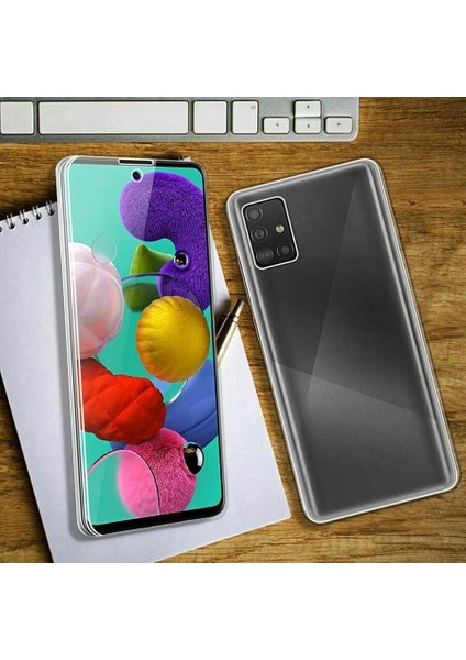 Galaxy A51 Kılıf Zore Enjoy Kapak-Renksiz