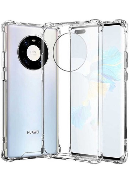 Huawei Mate 40 Pro Kılıf Zore Nitro Anti Shock Silikon-Renksiz