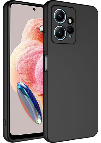 Xiaomi Redmi Note 12 4g Kılıf Zore Mara Lansman Kapak-Siyah