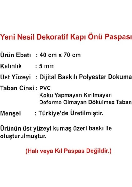 Sevimli Köpek Baskılı Kauçuk Çocuk Odası Paspası