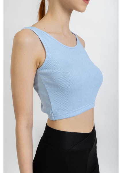 Kadın Eteği Lastikli Kaşkorse Crop Atlet