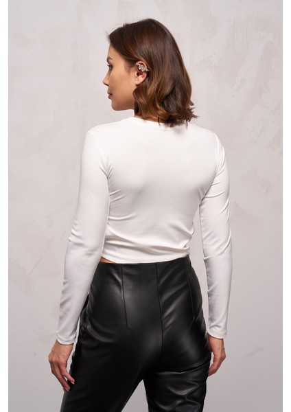 Kadın Yanları Halkalı Dalgıç Crop Body