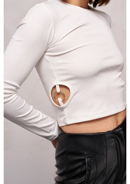 Kadın Yanları Halkalı Dalgıç Crop Body