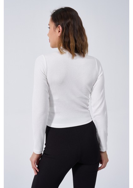 Kadın Dik Yaka Kaşkorse Body