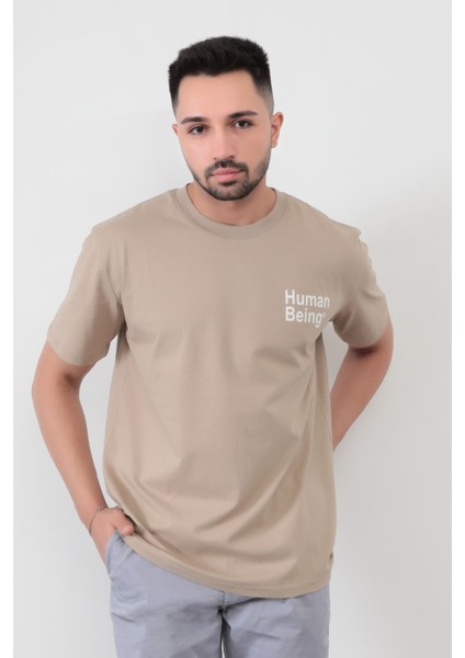 John Borners Vizon Human Baskılı Regular Kesim T-Shirt