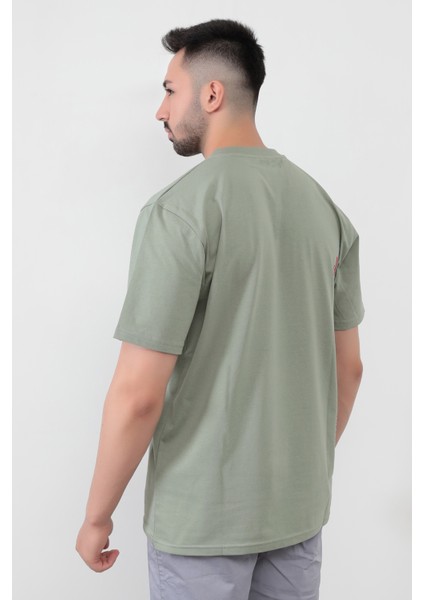 John Borners Yeşil Erkek 0039 Baskılı Regular Kesim T-Shirt