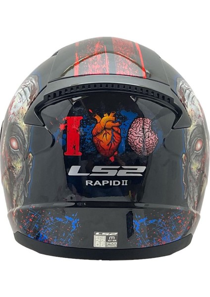 Rapıd 2 Zombıe Siyah-Kırmızı Kask Mavi Cam fırsatları